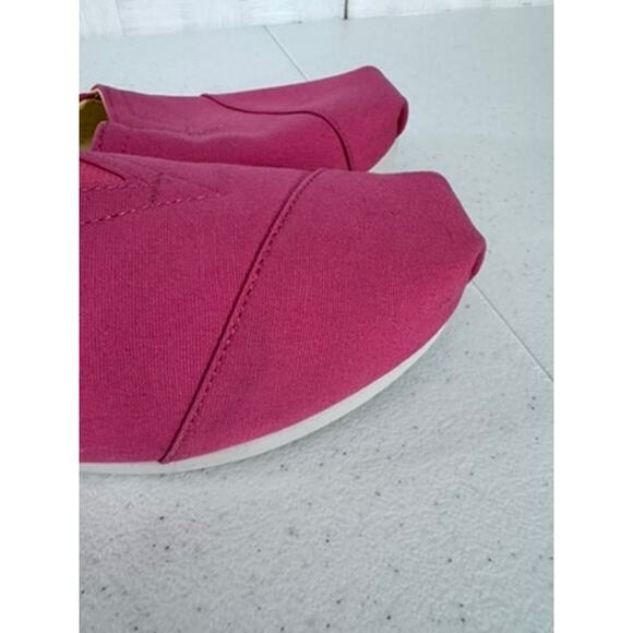 "TOMS" Hello Summer,Alpargata,Paradise Pink,Embroidered ,Flat Shoes, NEW? SZ 8W - Picture 5 of 10